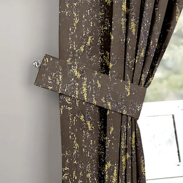 Zudo_Homes_Dark_Brown_Blackout_Foil_Set_Of_2_Panels_Foil_Curtains_With_Gold_Foil_Accents_Silver_Grommets_Elegant_Light_Filtering_Window_Drapes_For_Living_Room_Bedroom_8_FEET