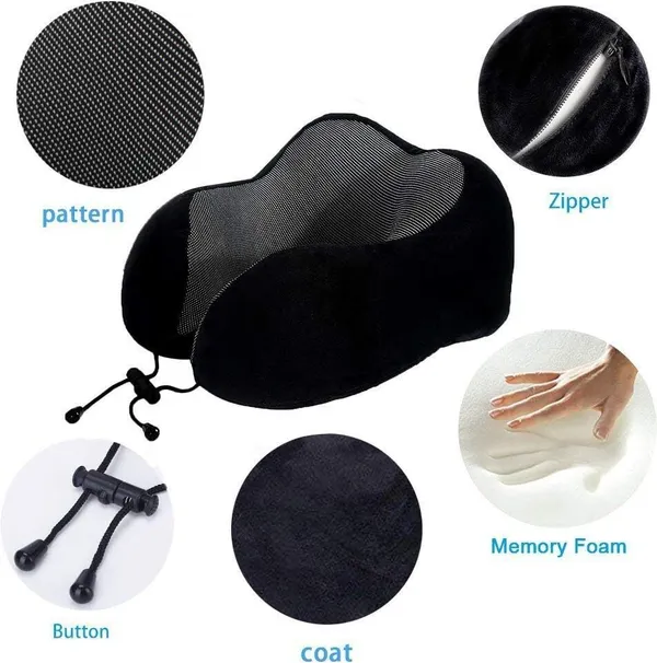 Zudo_Homes_Memory_Foam_Neck_Rest_Pillow_for_Neck_Support,_Travel_Pillow_for_Resting_in_Flight,_Car,_Train_and_Bus_(9.5"_X_10"_X_5'')