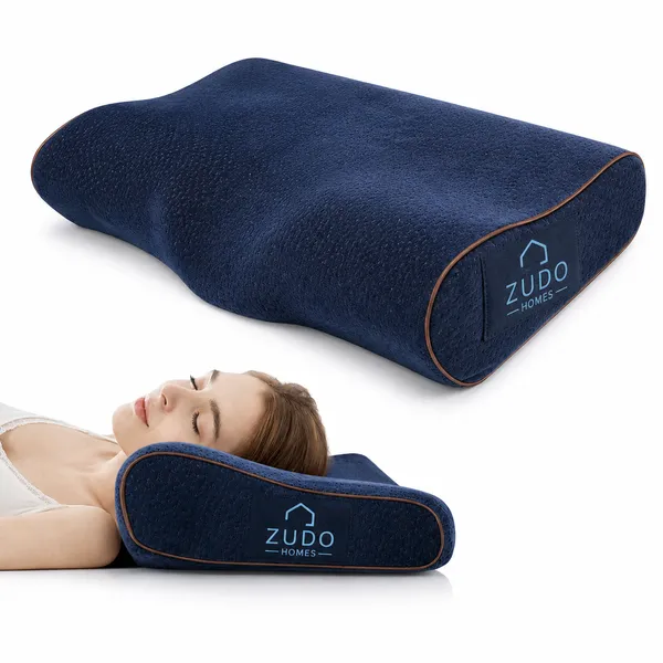 Zudo_Homes_Memory_Foam_Pillow_Neck_Pillow_for_Bed,_Ergonomic_Cervical_Pillow_Neck_Support_Side_Sleeper_Orthopedic_Contour_Pillow_for_Neck_and_Shoulder_Pain,_and_Washable_Breathable_Pillowcase