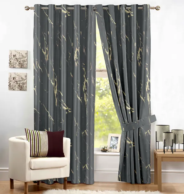 Zudo_Homes_Charcoal_Grey_Marble_Blackout_Foil_Curtains_Set_Of_2_Elegant_Metallic_Abstract_Design_Drapes_With_Metal_Eyelets_For_Living_Room_Bedroom