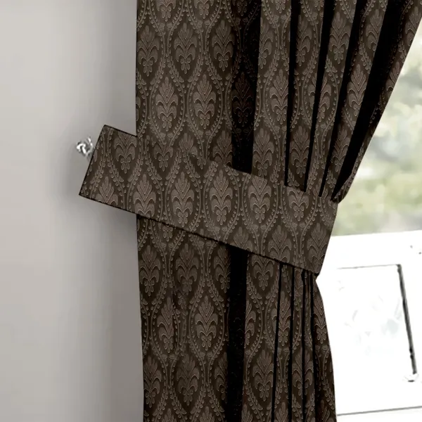 Zudo_Homes_Brown_Premium_Blackout_Emboss_Set_Of_2_Panels_Curtains_Elegant_Eyelet_Curtains_Light_Filtering_Soft_Fabric_For_Living_Room_Bedroom