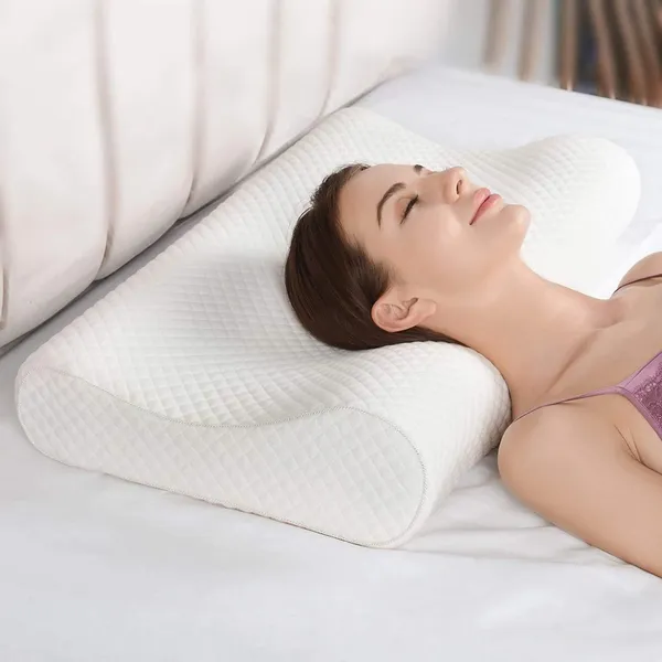 Zudo_Homes_Cervical_Contour_Memory_Foam_Pillow_for_Sleeping,Orthopedic_Pillow_for_Neck_Pain,_Support_for_Back,Stomach,Side_Sleepers,_with_Breathable_Zip_Cover_(19X12X4INCH)