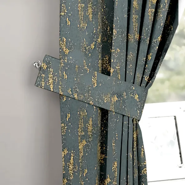 Zudo_Homes_Teal_Green_Blackout_Foil_Curtains_Set_Of_2_Panels_With_Gold_Foil_Accents_Silver_Grommets_Elegant_Light_Filtering_Drapes_For_Living_Room_Bedroom