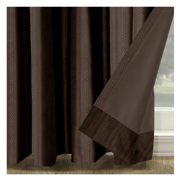 Zudo_Homes_Premium_Blackout_Emboss_Set_Of_2_Panels_Eyelet_Curtains_Elegant_Braided_Patter_For_Living_Room_Bedroom_Brown