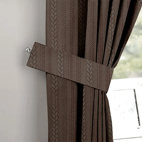 Zudo_Homes_Premium_Blackout_Emboss_Set_Of_2_Panels_Eyelet_Curtains_Elegant_Braided_Patter_For_Living_Room_Bedroom_Brown