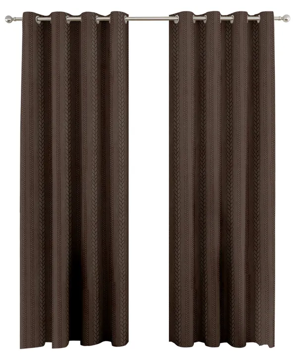 Zudo_Homes_Premium_Blackout_Emboss_Set_Of_2_Panels_Eyelet_Curtains_Elegant_Braided_Patter_For_Living_Room_Bedroom_Brown