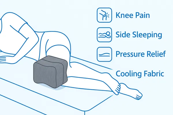 Zudo_Homes_Knee_Pillow,_Knock_Knee_Pillow_for_Sleeping,_Memory_Foam_Leg_Pillow_Wedge_Cushion_for_Side_Sleeper,_Sciatica,_Pregnancy_(Grey)