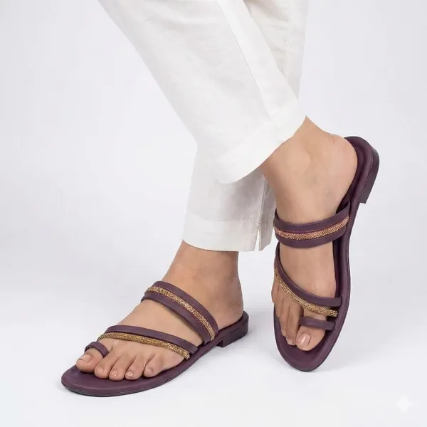 Purple_Soft_Cushion_Kolhapuri_Sandals_For_Women