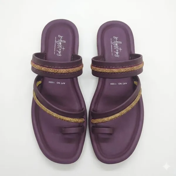 Purple_Soft_Cushion_Kolhapuri_Sandals_For_Women
