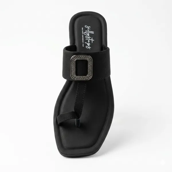 Black_Soft_Cushion_Slippers_For_Women