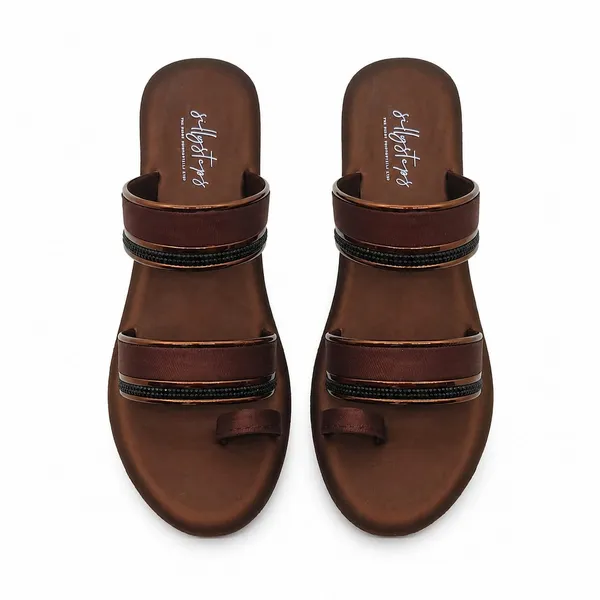 Brown_Soft_Cushion_Wedge_Sandals_For_Women