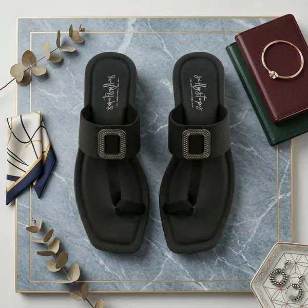 Black_Soft_Cushion_Slippers_For_Women