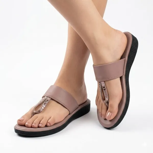 Beige_With_Gold_Soft_Cushion_Slide_Sandals_For_Women