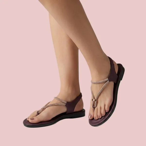 Brown_Soft_Cushion_Sandals_For_Women