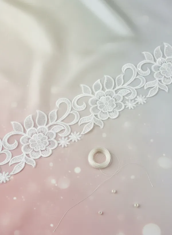 White_Floral_Lace_Trim_-_Embroidered_Decorative_Border