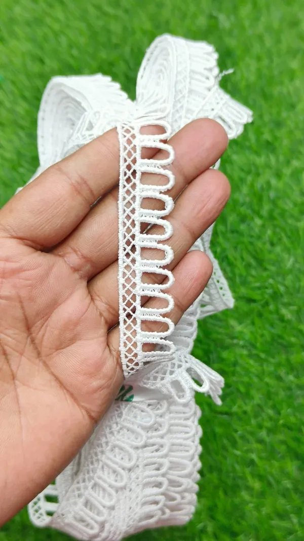 White_Floral_Lace_Trim_Embroidered_Decorative_Border