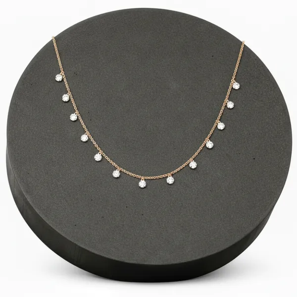 Queen'S_Neck_Round_Diamond_Chain_|_Sterling_Silver_Rose_Gold