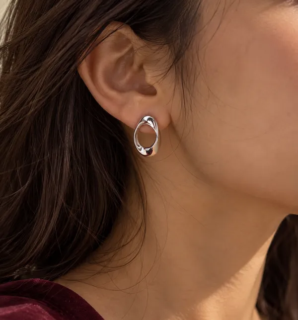 Molten_Soft_Loop_Earrings_|_Sterling_Silver