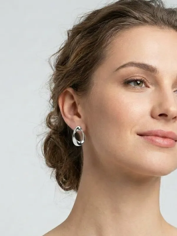 Molten_Soft_Loop_Earrings_|_Sterling_Silver