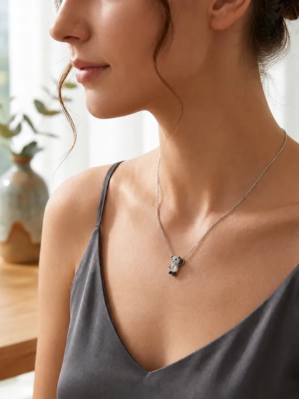 Sparkling_Panda_Pendant_Necklace_|_Sterling_Silver