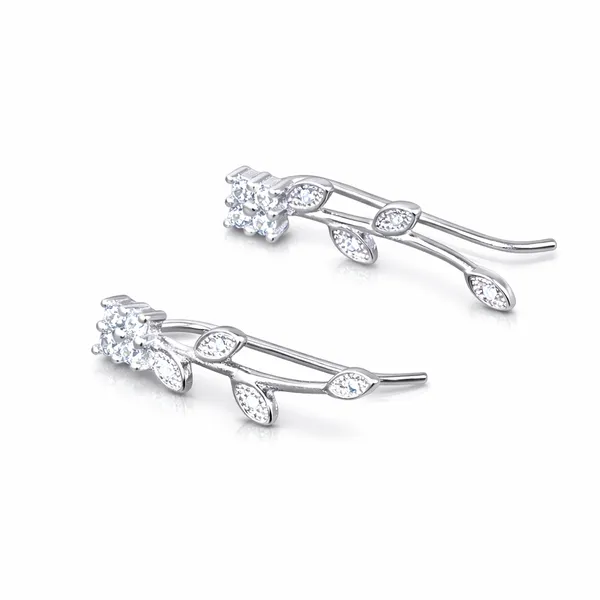 Bloom_Line_Earcuff_|_Sterling_Silver