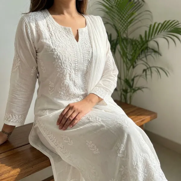 Premium_White_Muslin_Embroidered_Kurti_Set_With_Palazzo_And_Dupatta
