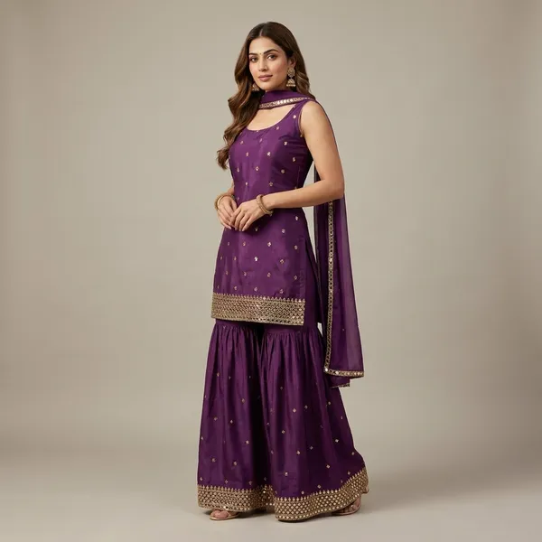 Purple_Radiant_Mirror_Work_Designer_Sharara_Palazzo_Set