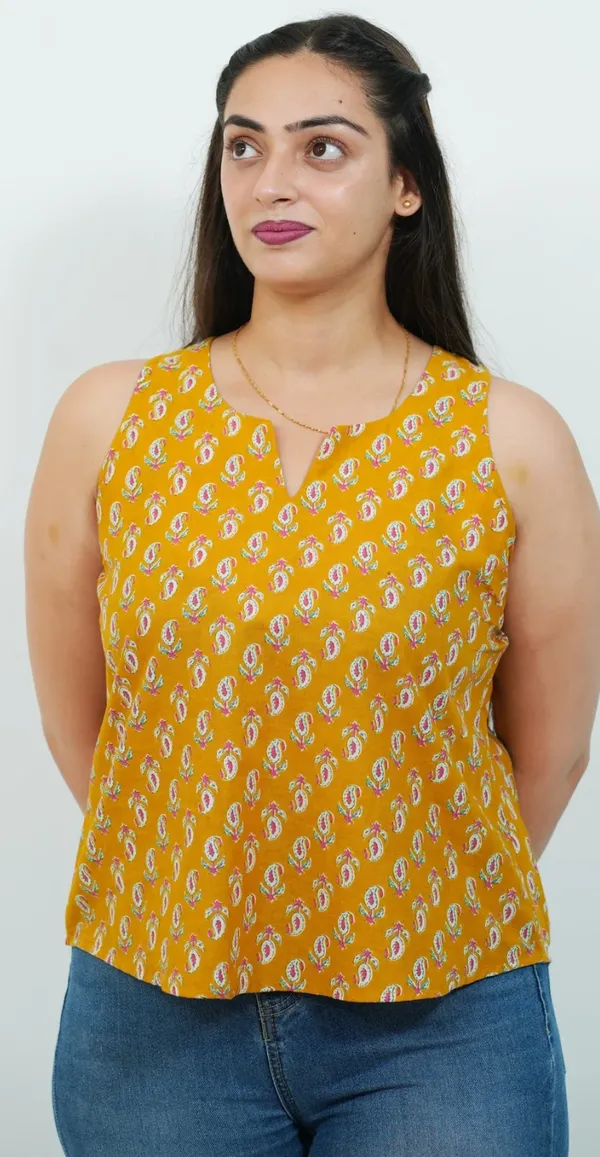 Bright_Yellow_Cotton_Top_Trendy_Casual_Daily_Wear