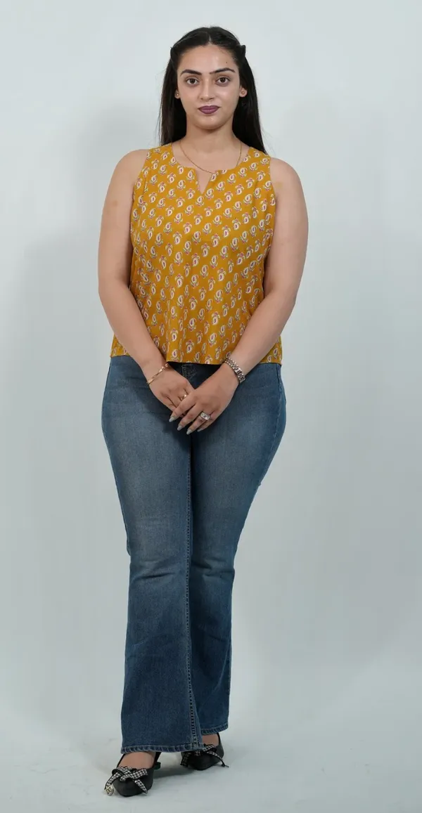 Bright_Yellow_Cotton_Top_Trendy_Casual_Daily_Wear