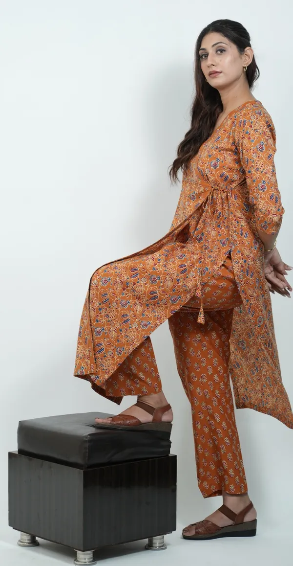 Elegant_Angrakha_Style_Kurti_Set_Traditional_Stylish_Wear_Top_Bottom