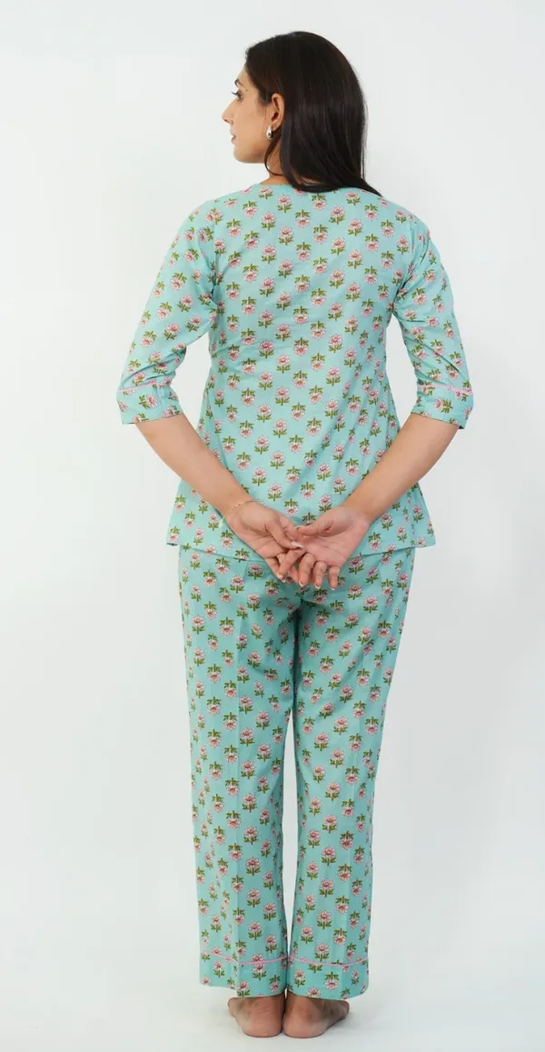 Angrakha_Green_Night_Suit_Stylish_Comfortable_Sleepwear_Top_Bottom
