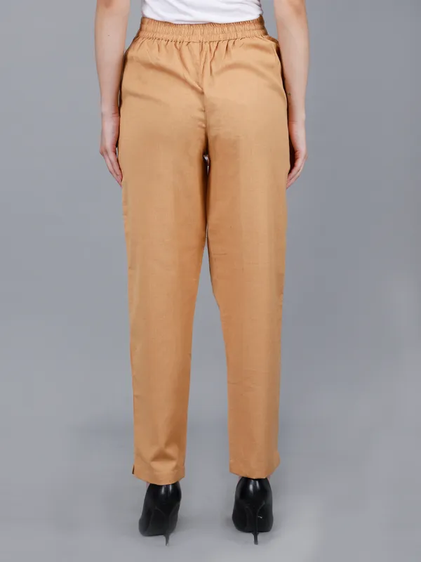 Beige_Cotton_High-Waist_Straight_Fit_Formal_Trousers_For_Women