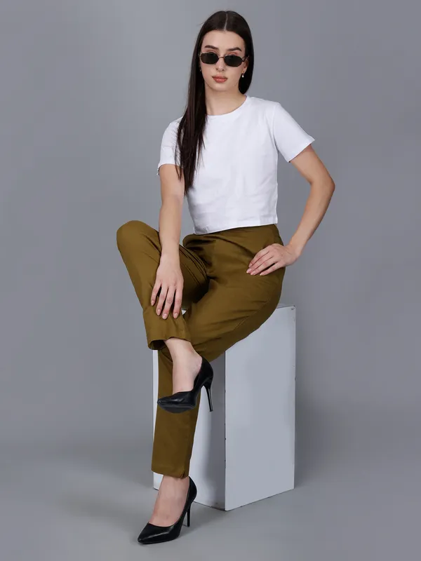 Olive_Green_Cotton_Ankle-Length_Formal_Trousers_For_Women