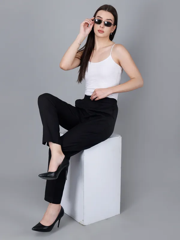 Black_Cotton_Ankle-Length_Formal_Trousers_For_Women