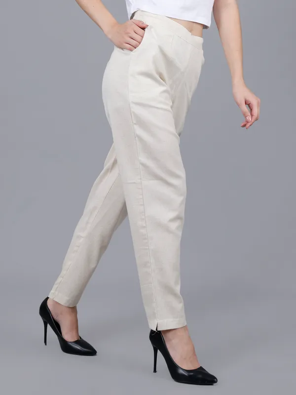 Off-White_Cotton_Slim_Fit_Cigarette_Pants_For_Women