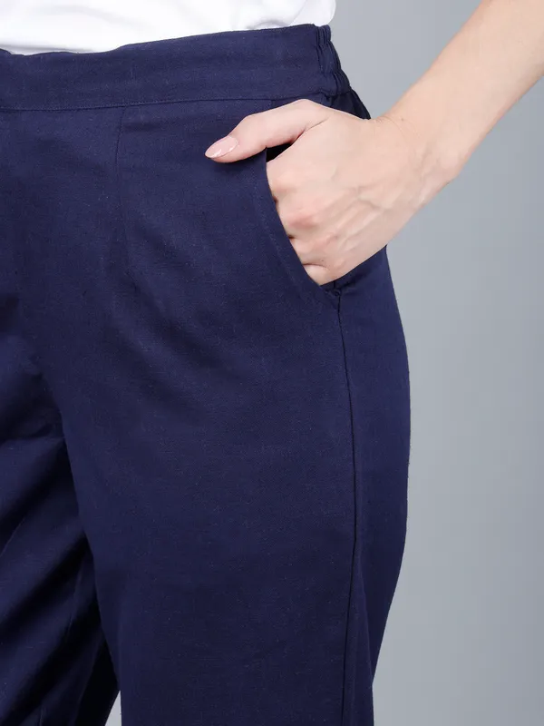 Navy_Blue_Cotton_High-Waist_Wide-Leg_Formal_Trousers_For_Women