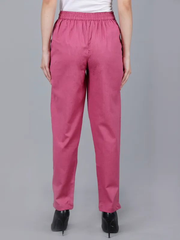 Rose_Taupe_Cotton_Straight_Fit_Pants_For_Women