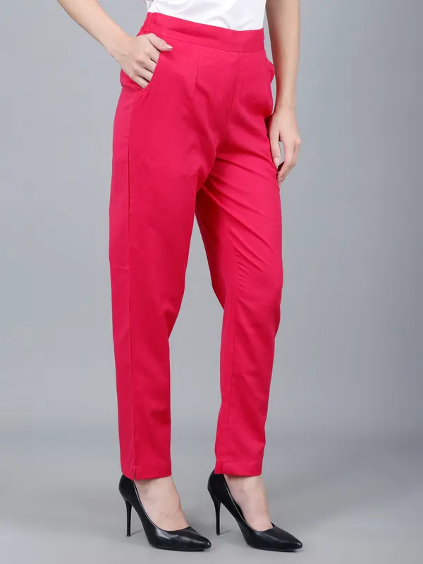 Rani_Pink_Cotton_High-Waist_Formal_Trousers_For_Women