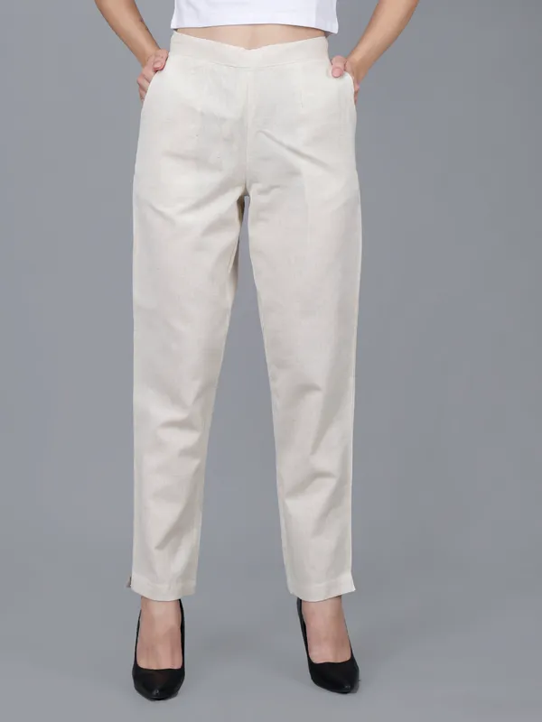 Off-White_Cotton_Slim_Fit_Cigarette_Pants_For_Women