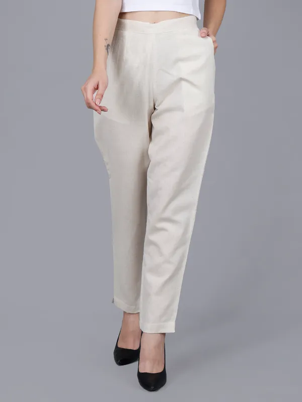 Off-White_Cotton_Slim_Fit_Cigarette_Pants_For_Women