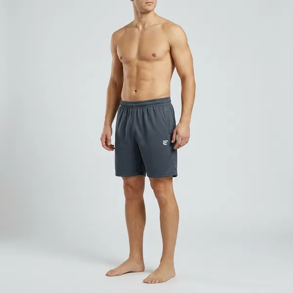 Blue_Cotton_Blend_Regular_Fit_Shorts_For_Men