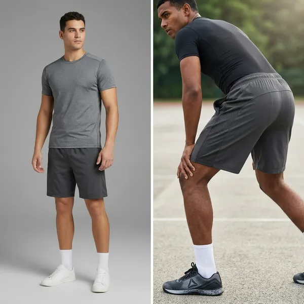 Brown_Cotton_Blend_Dri_Fit_Shorts_For_Men