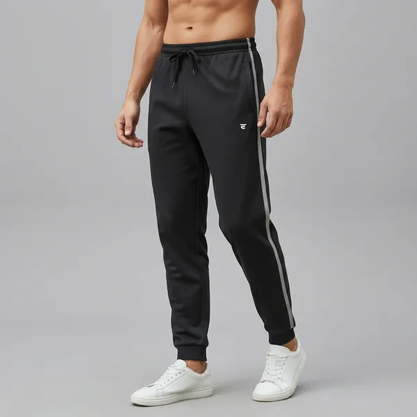 Black_Cotton_Rib_Knit_Joggers_For_Men