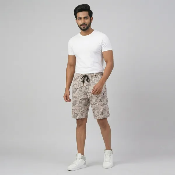 Light_Pink_Brown_Silk_Printed_Shorts_For_Men