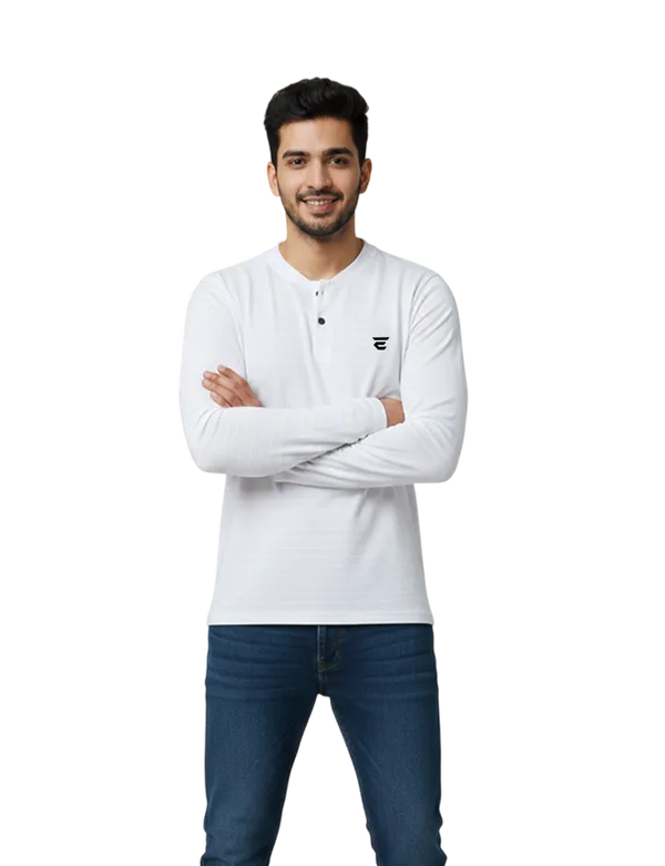 White_Cotton_Blend_Round_Neck_Full_Sleeve_T_Shirt_For_Men