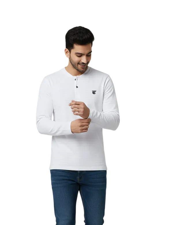 White_Cotton_Blend_Round_Neck_Full_Sleeve_T_Shirt_For_Men