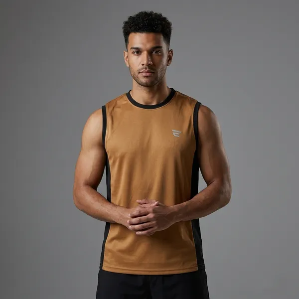 Black_Rust_Cotton_Round_Neck_Two_Color_Drifit_T_Shirt_For_Men