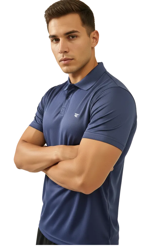 Blue_Polyester_Blend_Polo_Neck_Solid_Mesh_T_Shirt_For_Men