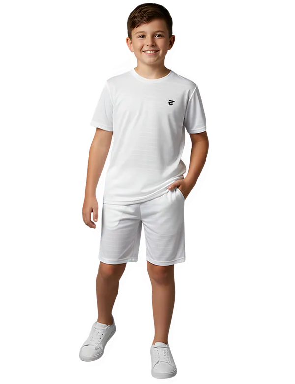 White_Cotton_Round_Neck_Solid_Mesh_T_Shirt_For_Kids