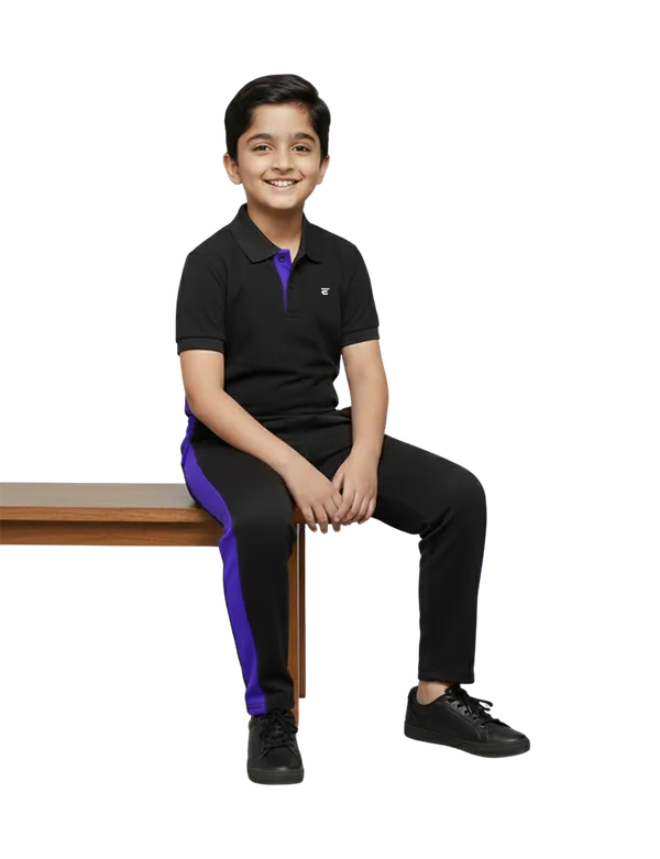 Royal_Blue_Cotton_Blend_Stretch_Fit_Boys_Twin_Set_For_Kids
